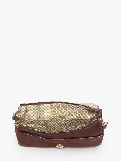 Cross Body Tas Vintage Leder Mila louise Violet vintage 3783VC ander zicht 2
